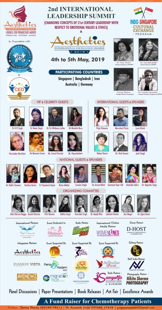 2nd International Leadership Summit by Aesthetics International- A summit establishing leadership that fosters cooperation rather than competition