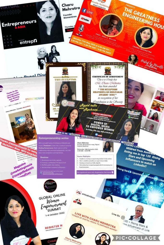 Womenlines Presence at  International Platforms