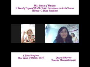 C. Elina Sangtam from Nagaland Wins Miss Queen of Nations Beauty Pageant