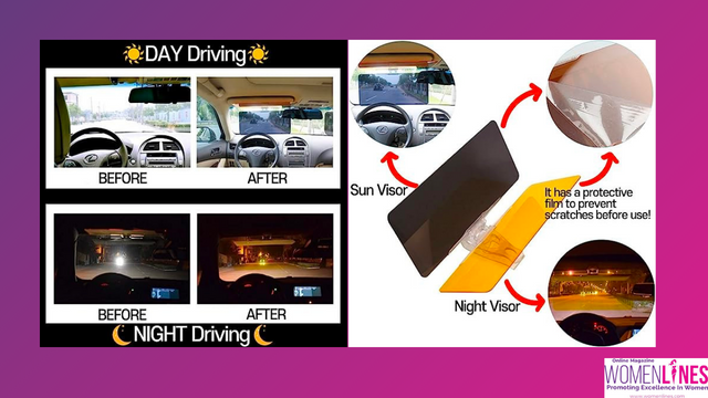 Anti-Glare Sun Visor