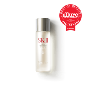 SK-II Facial Treatment Essence bottle with PITERA formula, award-winning glass skin skincare product